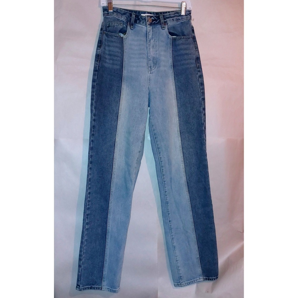 Pacsun Women's Eco Two-Tone '90s Baggy Boyfriend Jeans Sz 27 Light & Medium Wash - Picture 5 of 14